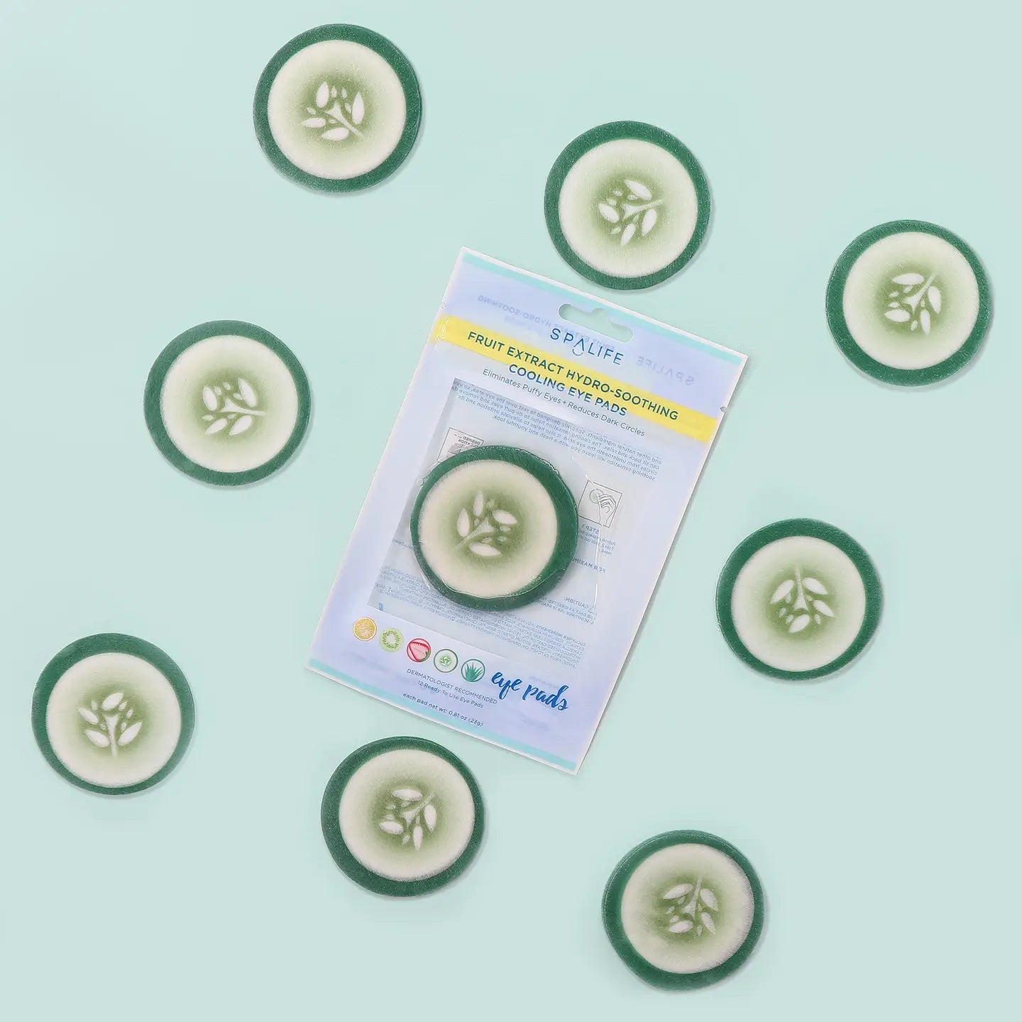 Cucumber Hydro-Soothing Spa, Cooling Eye Pads - 24 Pads