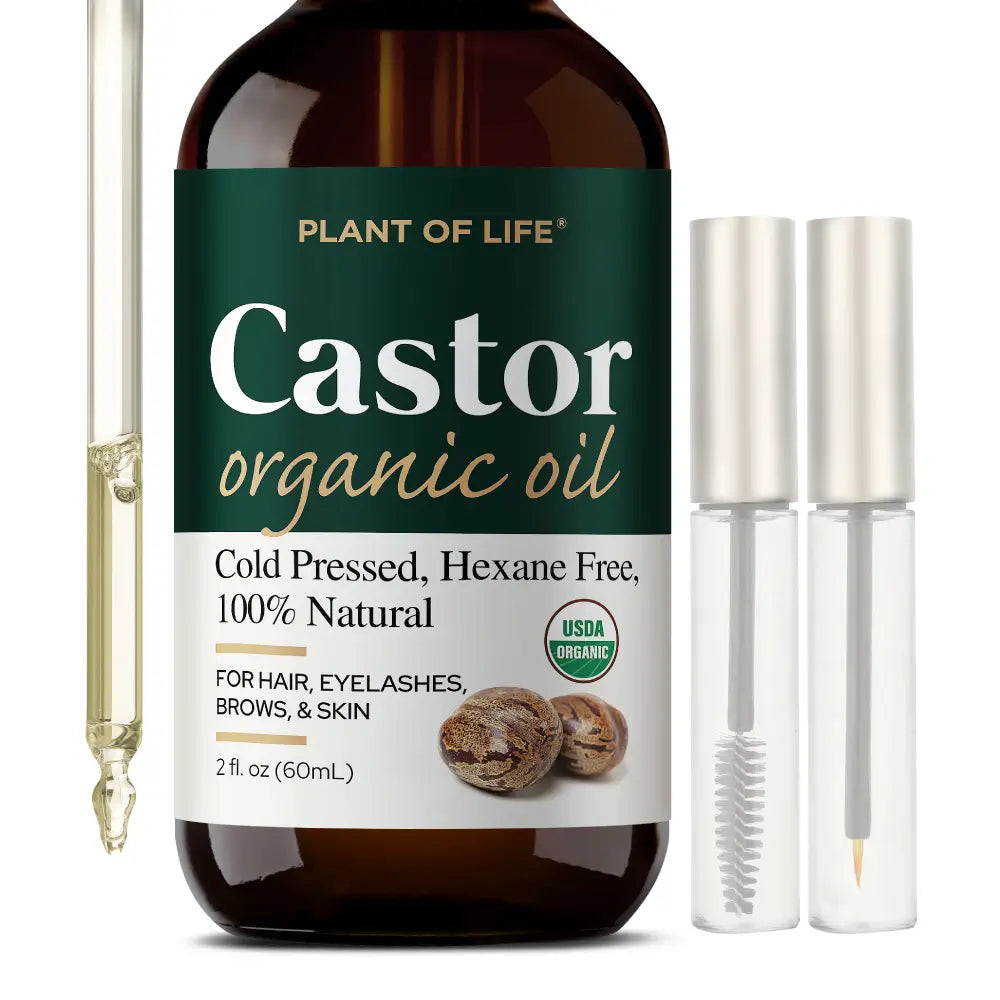 Plant of Life Organic Castor Oil | Strengthens & Nourishes Hair & Eyebrows