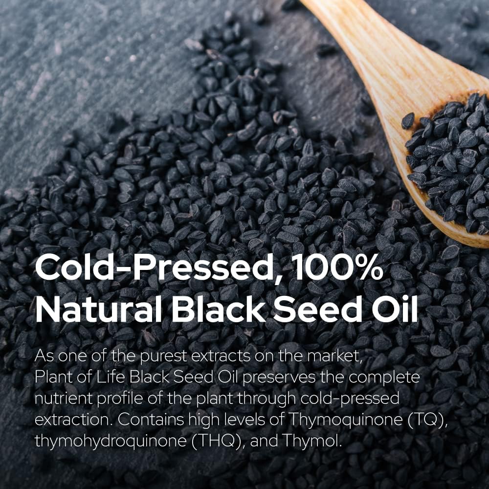 Plant of Life Black Seed Oil| Pure Plant-Based - Nigella Sativa Cumin Seed