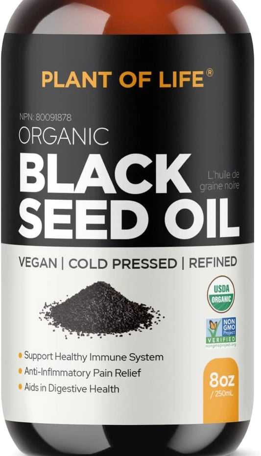 Plant of Life Black Seed Oil| Pure Plant-Based - Nigella Sativa Cumin Seed